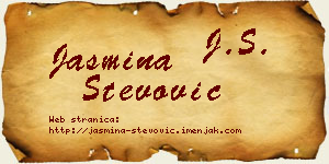 Jasmina Stevović vizit kartica